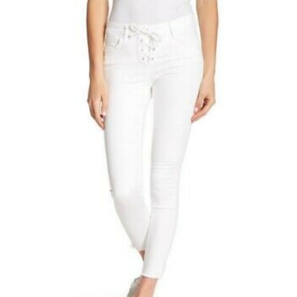 William Rast Ankle Frayed Skinny Jeans